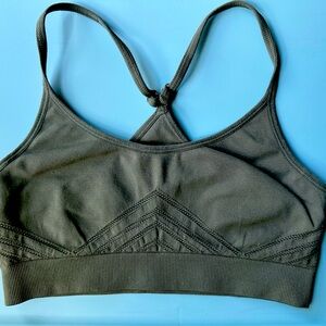 DSG Olive Green Sz Small Sports Bra Adjustable Straps